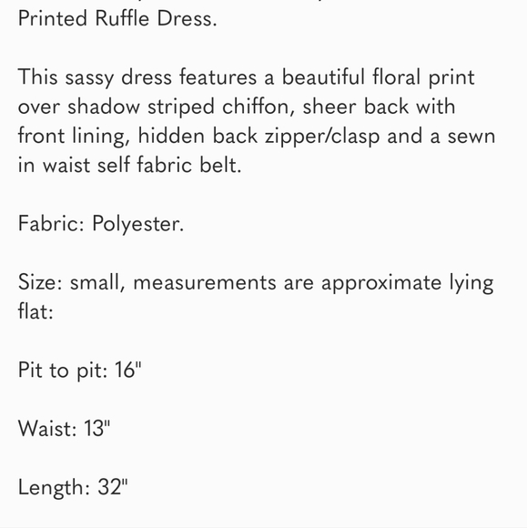 Saints + Secrets Red Floral Molly Bloom Ruffle Mini Dress Small - Picture 13 of 13